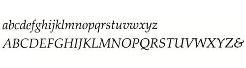 Palatino Italic